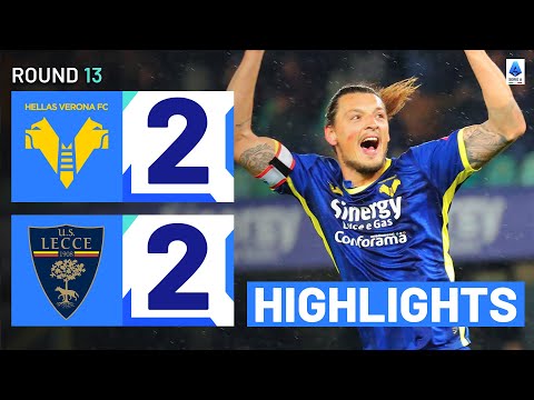 VERONA-LECCE 2-2 | HIGHLIGHTS | Goal-fest in Verona ends in a draw | Serie A 2023/24