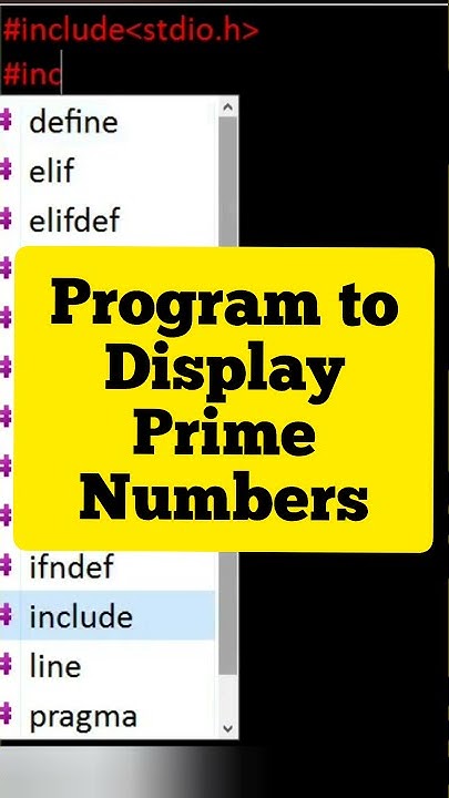 Prime number || program to print primary number in the range of 1 to ...