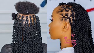 Jinsi ya kusuka UTUMBO WA UZI / Fake twist Hairstyle