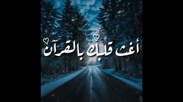 حالات واتس اب دينية /آيات من القرآن الكريم /بصوت القارئ الشيخ سلمان العتيبي