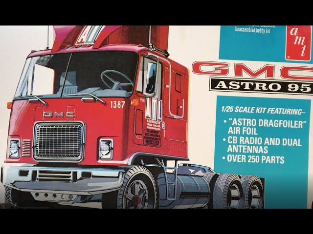 GMC Astro 95 1/25 Chrome Cab Mirrors Big Rig Semi Model Truck Part 
