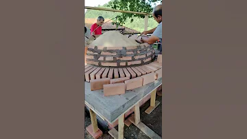 Construction Of The Boroña Oven In The Torazo Recreational Area Cabranes District Asturiasspain 