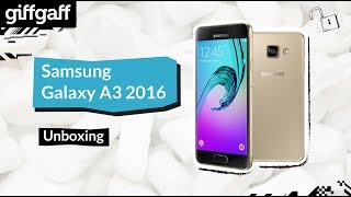 Samsung Galaxy A3 2016 | Phone Unboxing | giffgaff