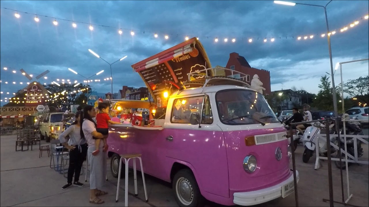 Asian Street Food Night Market Khon Kaen City Thailand Youtube