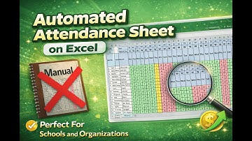 Excel Attendance System (Fully Automated) | Excel Tutorials | Excel Solutions with Sami