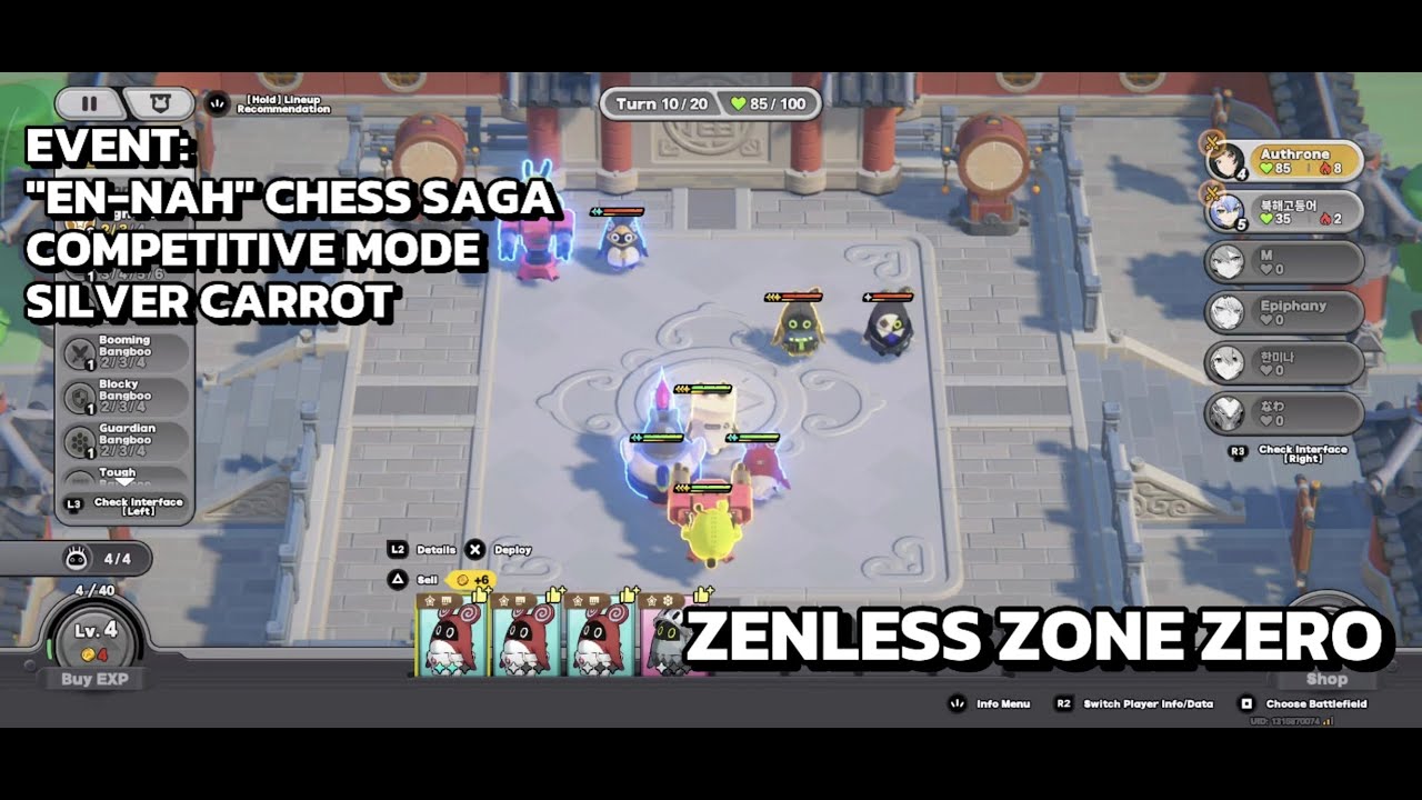 [Zenless Zone Zero Event] "En-Nah" Chess Saga - Competitive Mode - Silver Carrot - Multiplayer