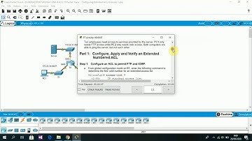 4.2.2.10 Packet Tracer   Configuring Extended ACLs Scenario 1