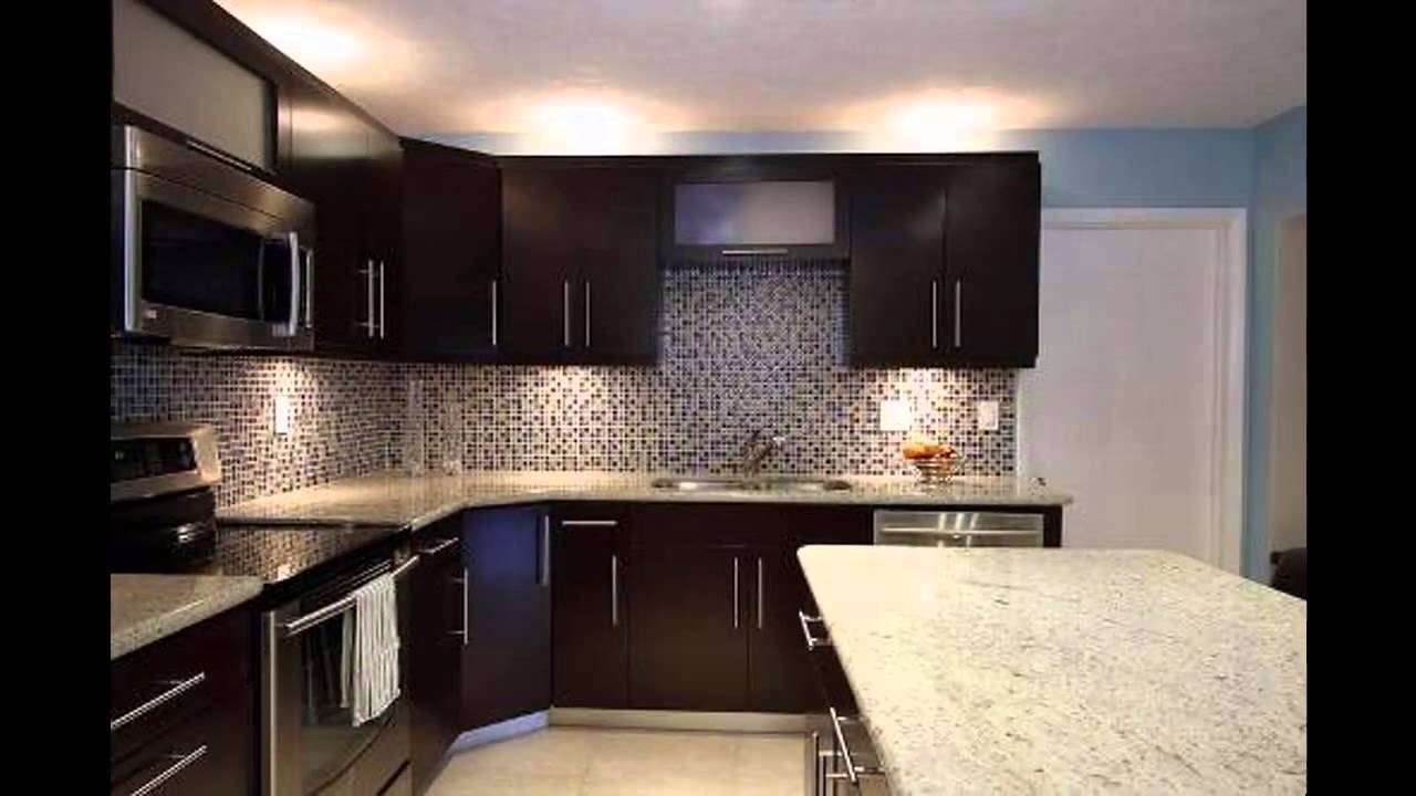 Dark kitchen cabinets youtube