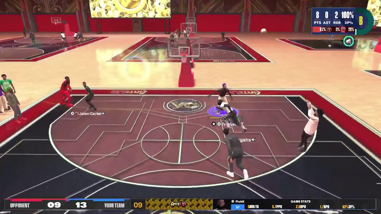 2k24 ante up with jalen carter - YouTube
