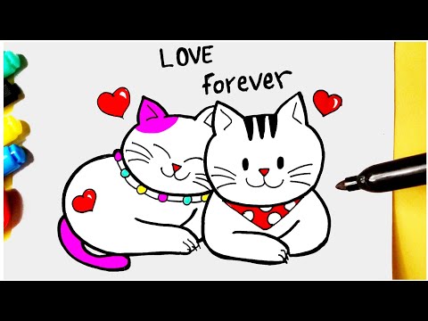 COMO DESENHAR UM GATO KAWAII DORMINDO 