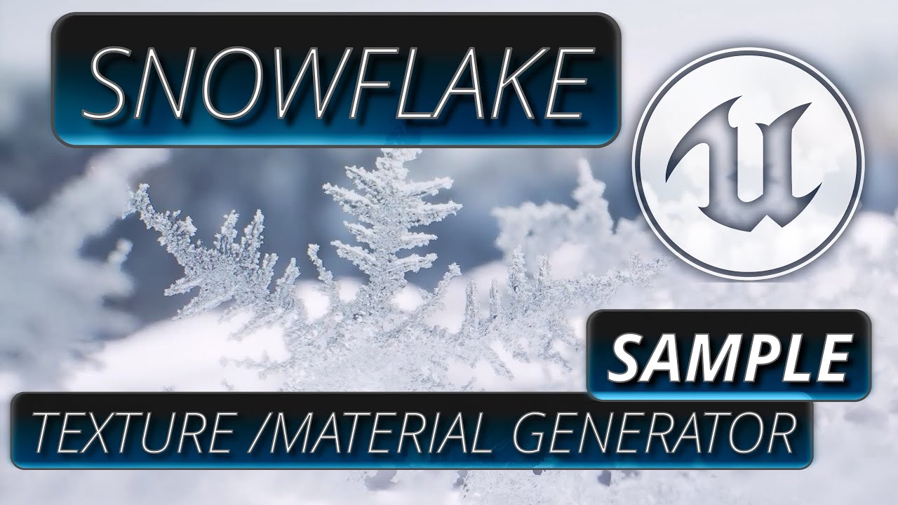 Snowflake Generator Sample Footage (Unreal Engine) // links in ...