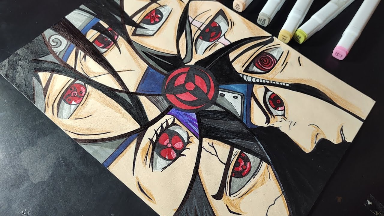 How To Draw Sharingan Character's Naruto Step By Step Tutorial ...