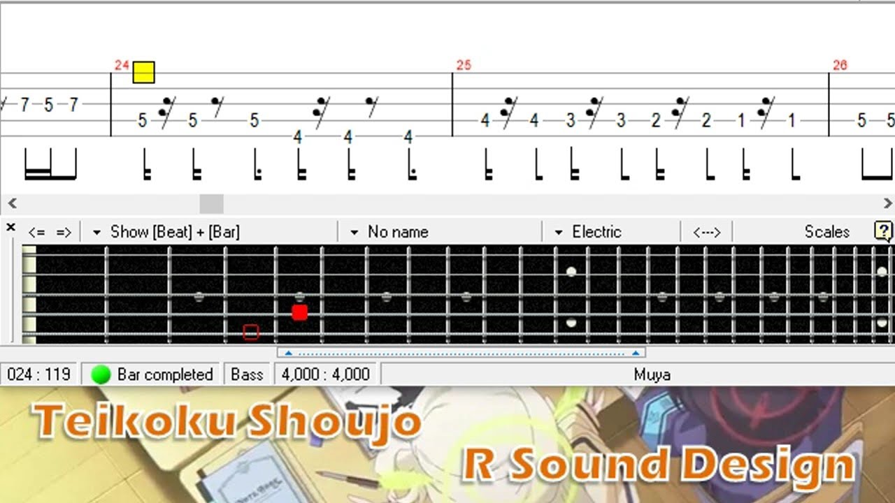 帝国少女 / R Sound Design / ベース [TAB] Teikoku Shoujo - Bass