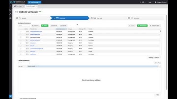 SiteScout Tutorial: Campaign Creation Inventory