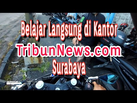 Belajar Buat Berita di Kantor TribunNews Surabaya