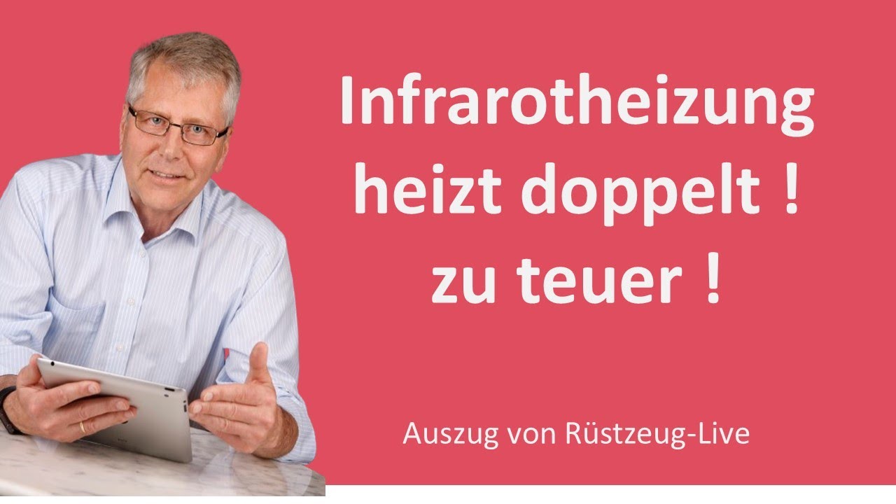 Infrarotheizung heizt zweiseitig, teuer in Verbrauchskosten