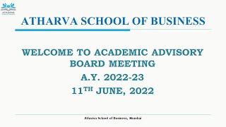 Academic Advisory Board Meeting | Atharva School of Business
