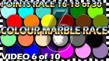24 Colour Marble Race - Points Race 16-18 of 30 - Video 6 of 10 - Algodoo
