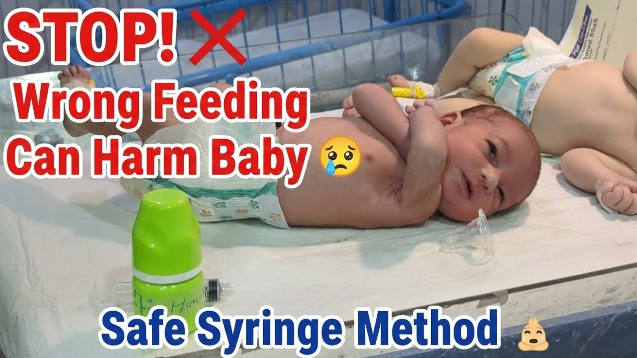 How to Do Syringe Feeding 🍼💉 for Newborn & Preterm Baby 👶💉  #syringe #feeding #feed #nicu #care
