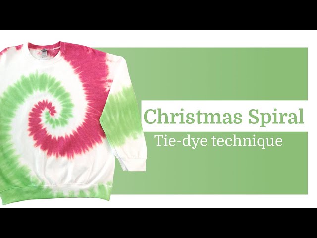 Spiral tie-dye technique