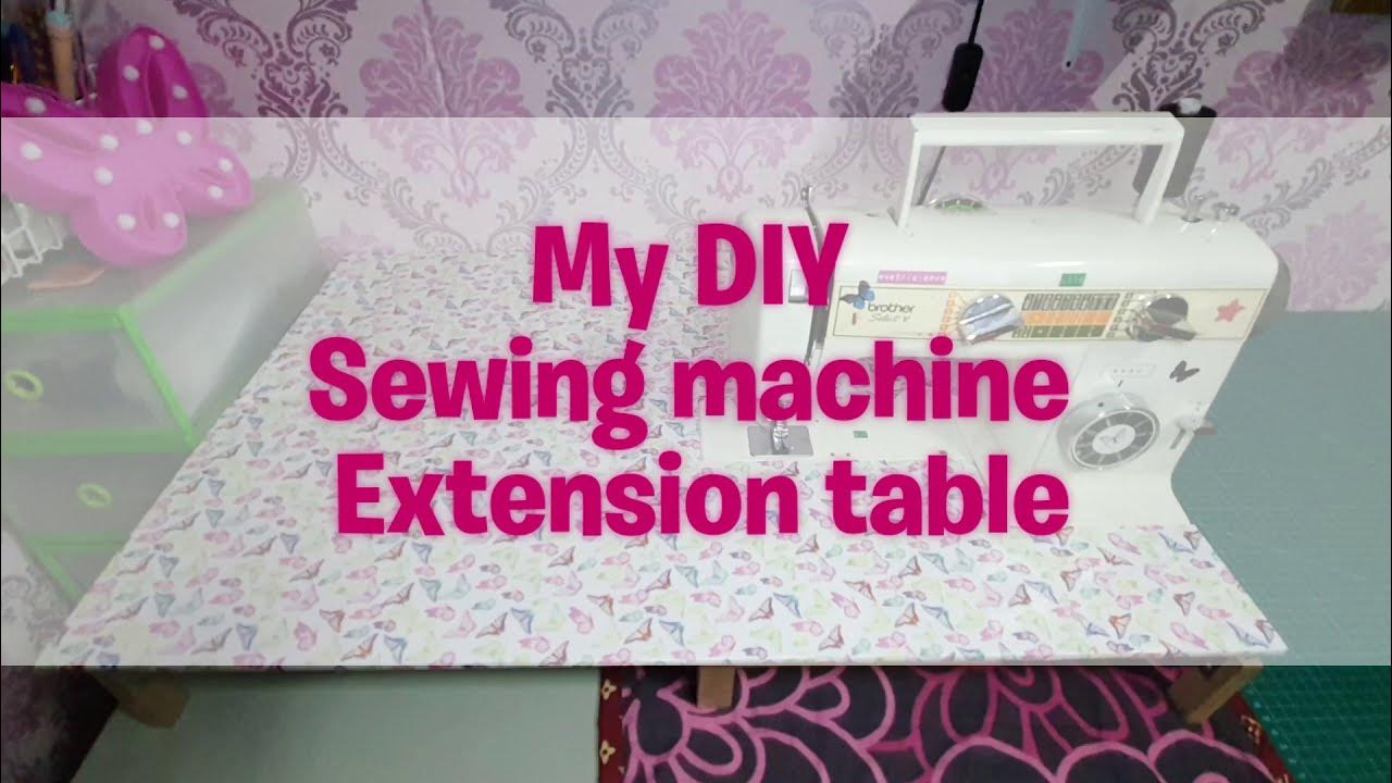Easy, cheap extension table we made for my machine. (got idea off  pinterest) : r/sewing