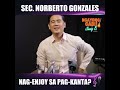 Sec. Norberto Gonzales, nag-enjoy yata sa pagkanta? 🎤