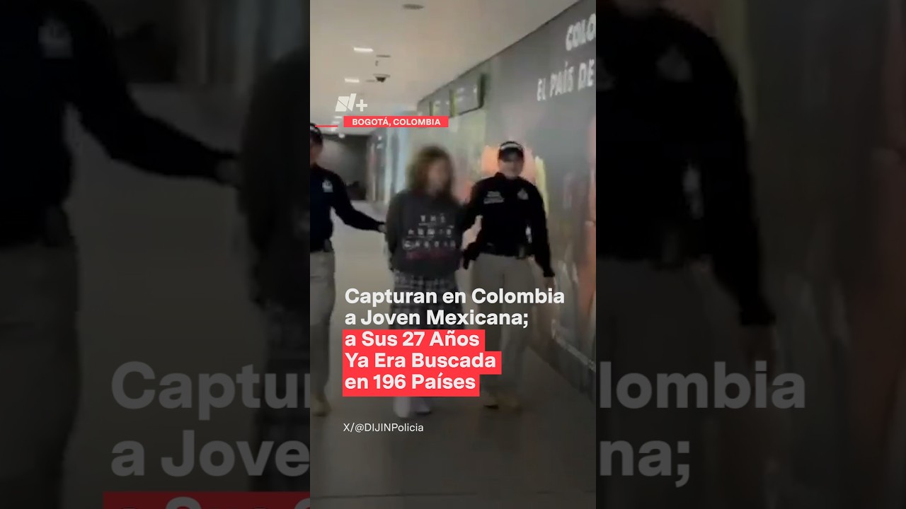 Detienen en Colombia a joven mexicana dedicada al robo de joyerías #nmas #colombia #shorts