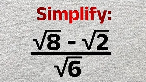 Calculator Is NOT Allowed! Can You Simplify This Radical Expression? | Rationalisation - SAT Math