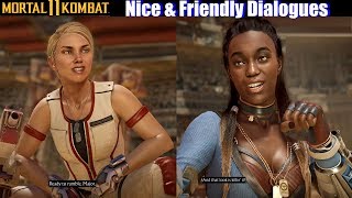 MK11 Characters being Nice & Friendly to Each Other  Mortal Kombat 11