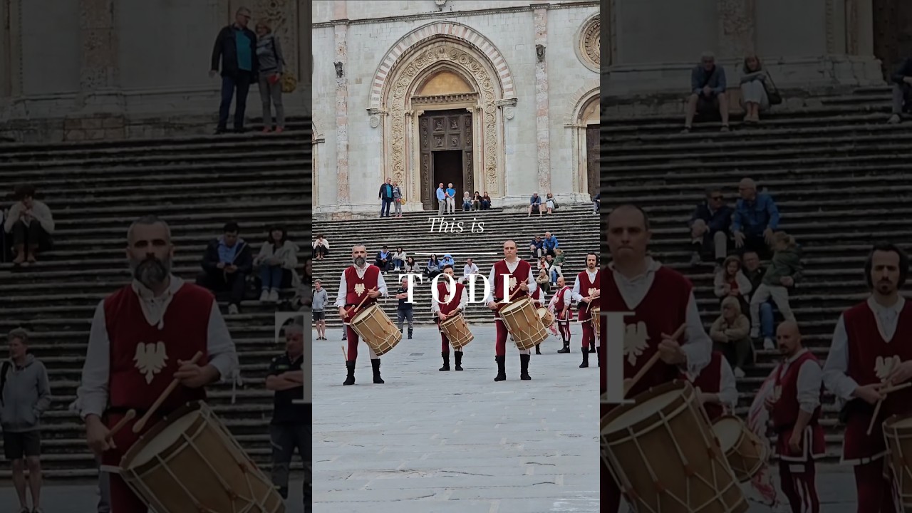 Medieval festivals, archery and flag throwing. Todi is so cool!😎
