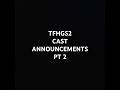 TFHGS2 Cast announcements pt 2