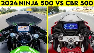 2024 CBR 500R VS NINJA 500 | 0 TO 100 | TOPSPEED