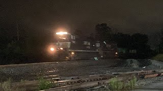 Long NS intermodal! Truck Trailer frames on rear end of train!