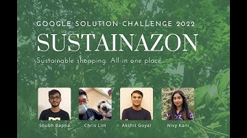 Sustainazon - GDSC Solution Challenge 2022