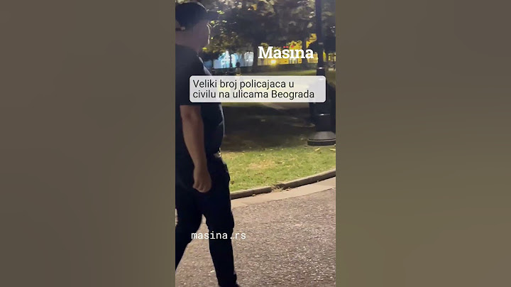 Veliki broj policajaca u civilu na ulicama Beograda
