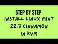 Basic install Linux Mint 22 3 in KVM