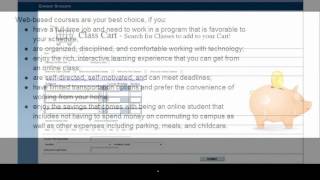 What is the difference between a web-based course and a hybrid course?