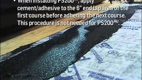 Tarco PS200 - Self-Adhering Tile and Metal Underlayment Installation