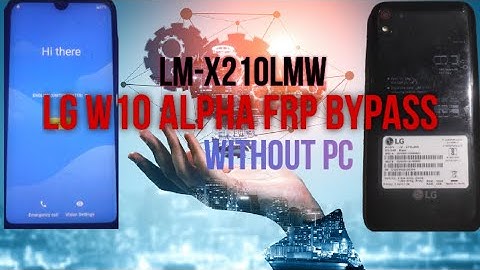 LG W10 Alpha#LM-X210LMW Frp Bypass without pc#google account unlock 💯% tested#new trick