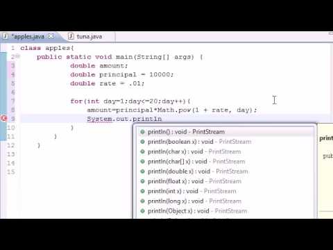Java Programming Tutorial   23   Compound Interest Program