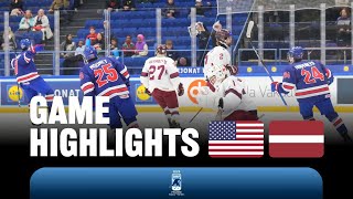 Highlights: USA vs Latvia | 2024 #U18MensWorlds