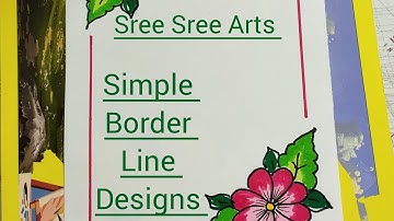 Sree Sree Arts - Simple border line designs, Project work designs #art#drawing #rangoli #mehandi