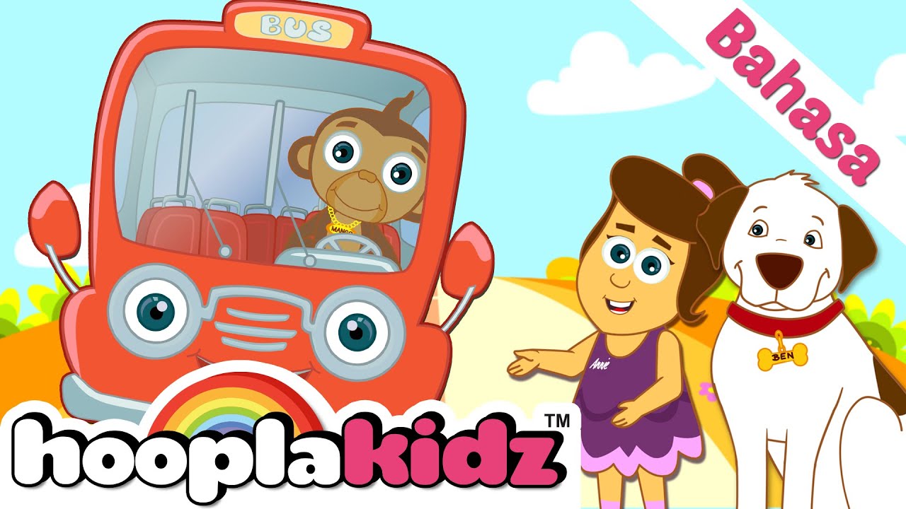 ⁣Roda Terbaik Di Bus | HooplaKidz Bahasa Indonesia - Lagu Anak Anak Populer