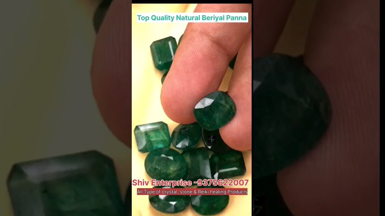 Top Quality Natural Beryl Emerald Panna|