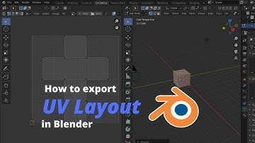 How to export uv layout in blender