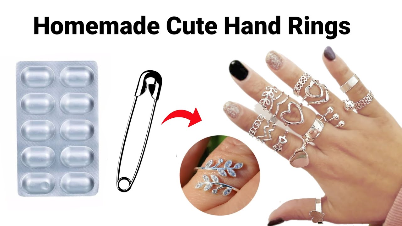 Matching Homemade Rings DIY Homemade Cute Love Rings/How to make Rings at home/Couple Ring/Ring ...