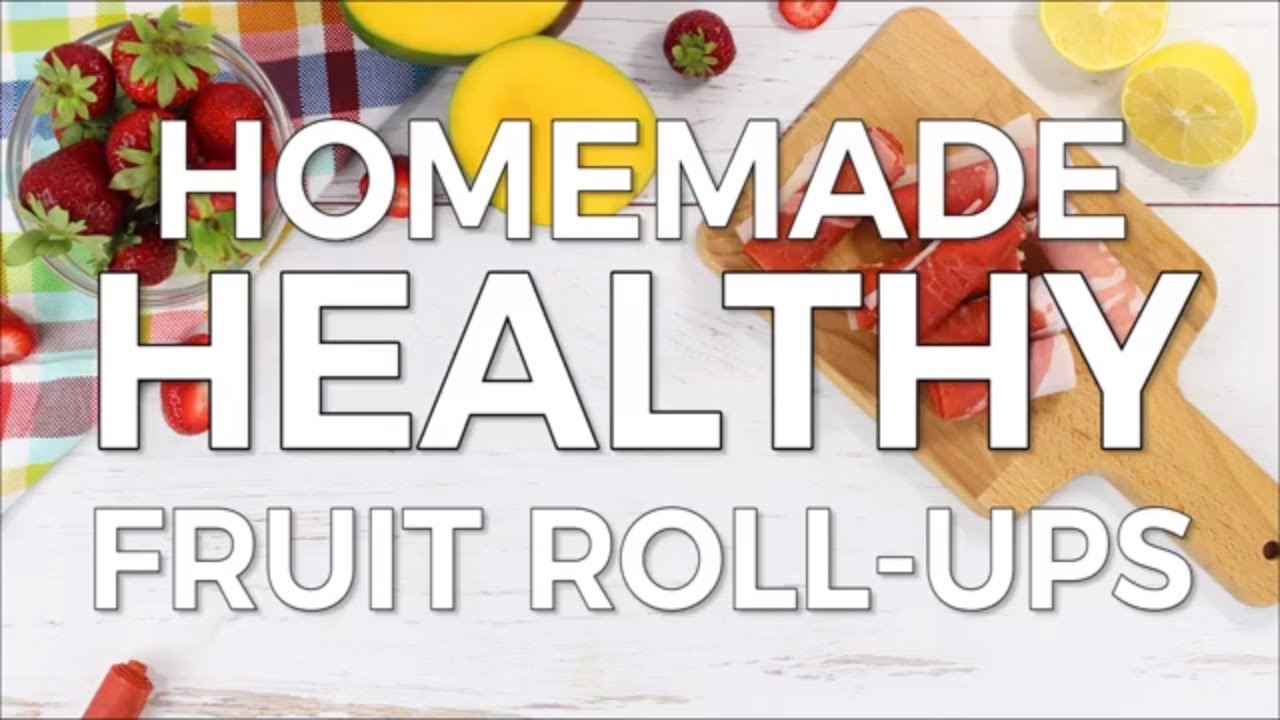 Homemade Healthy Fruit Roll Ups