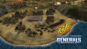 C&C Generals Zero Hour | 2v2 - NO RULES | multiplayer | online