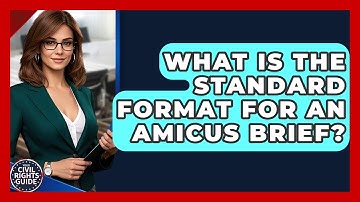 What Is The Standard Format For An Amicus Brief? - Your Civil Rights Guide