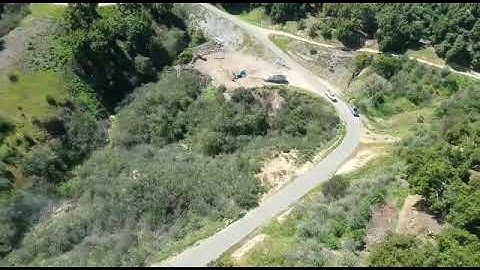 BELL Jet Ranger crash site after dynamic rollover Valley Center